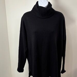 Ann Taylor Classic Black Cowl Neck Sweater